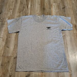 Vintage US Navy SEAL Team Physical Fitness PT Uniform Tee Shirt Men's Size Large